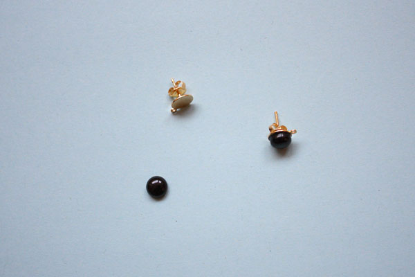 DIY boucles d'oreilles pompons : Etape 2