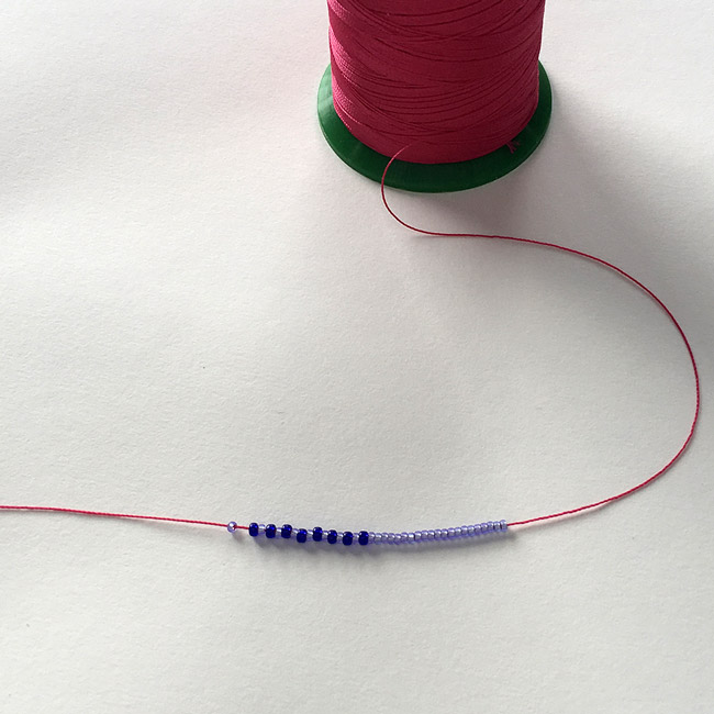 Boucles d'oreilles DIY marple en dentelle frivolité : Etape 1