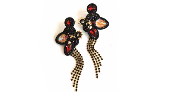 DIY Boucles d'oreilles en soutache et cristaux PureCrystal