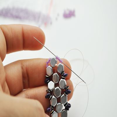 Bracelet Honeycomb et SuperDuo : Etape 32