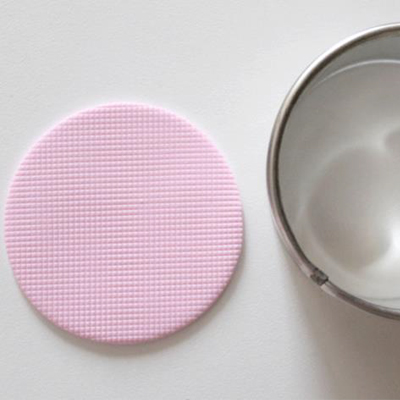 Broche Rose p&acirc;te polym&egrave;re Cernit et plaques de texture