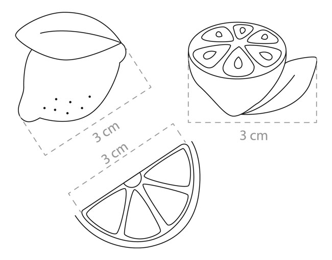 DIY Broches Citrons en bois motifs