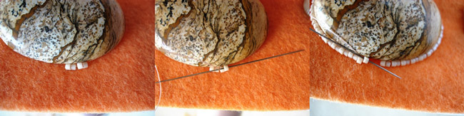 Collier Zorro Beads en tissage de perles Miyuki et pierre de gemme Jaspe : Etape 3