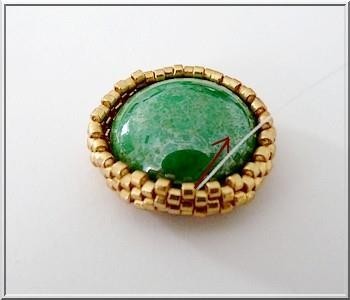 Collier Lady Green avec des perles de verre Paros et PureCrystal par Puca® : Etape 6