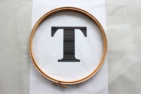 DIY décoration tambour à broder et fleurs séchées : Etape 1