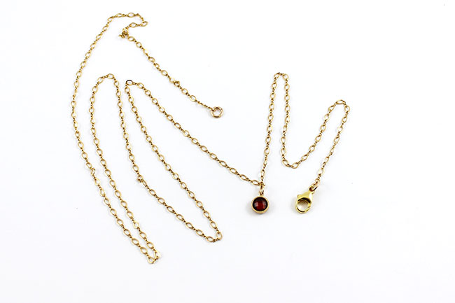 Collier stacking en gold filled (or laminé) : Etape 4