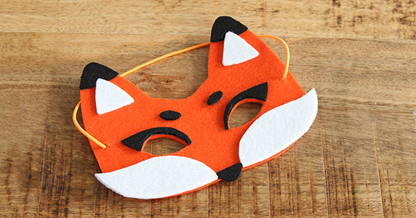 Schéma DIY Masque de renard en feutrine sans couture Schéma DIY Masque de renard en feutrine sans couture
