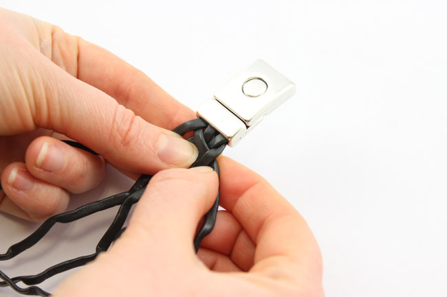 DIY Bracelets en cuir tressé Celtique Épis ou 6 brins : Etape 5