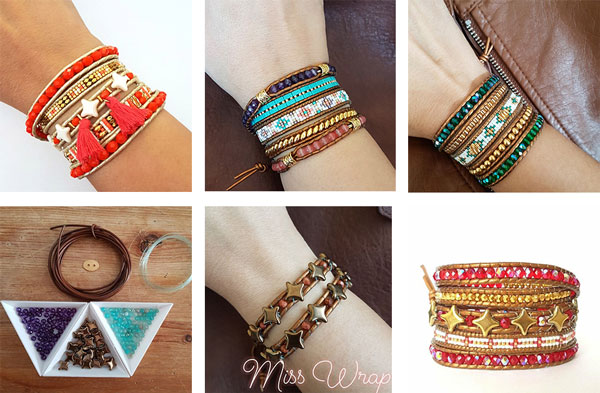 Tutoriel bracelet wrap multirang de Clara alias Miss Wrap