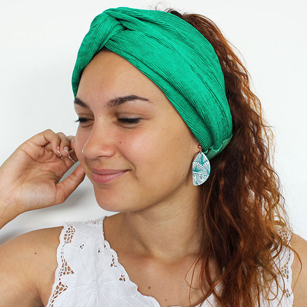 Schéma Boucles d'oreilles tropicales texturées