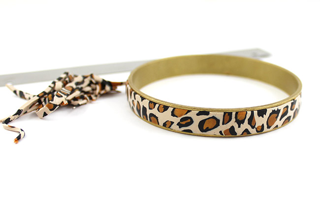 Bracelet motif léopard en pâte polymère : Etape 12