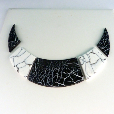 Collier imitation marbre en pâte polymère : Etape 3