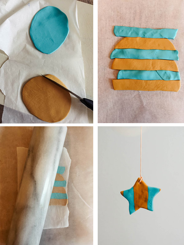 DIY mobile suspendu en pâte Fimo et bois naturel : Etape 2