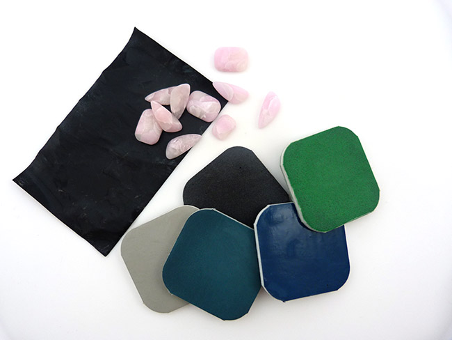 Parure de bijoux polymère imitation Quartz rose : Etape 5