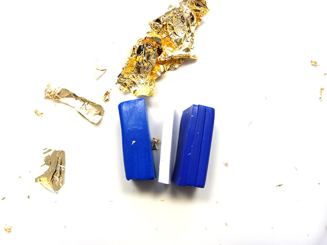 Bague imitation lapis-lazuli en pâte polymère PARDO : Etape 3