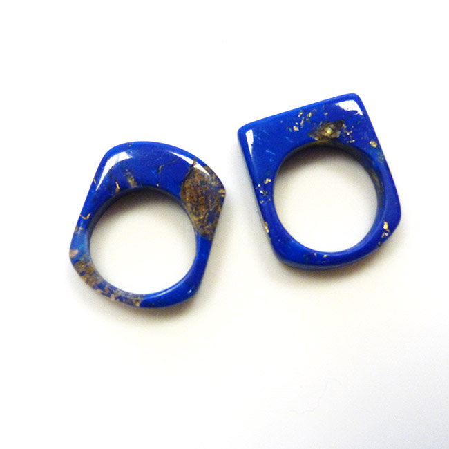 Bague imitation lapis-lazuli en pâte polymère PARDO : Etape 10