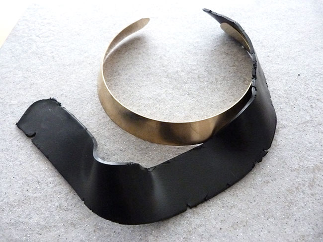 Parure mosaïque Aztèque torque et boucles d'oreilles polymère : Etape 1