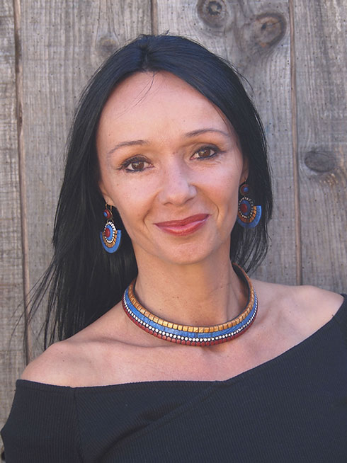 Schéma Parure mosaïque Aztèque torque et boucles d'oreilles polymère