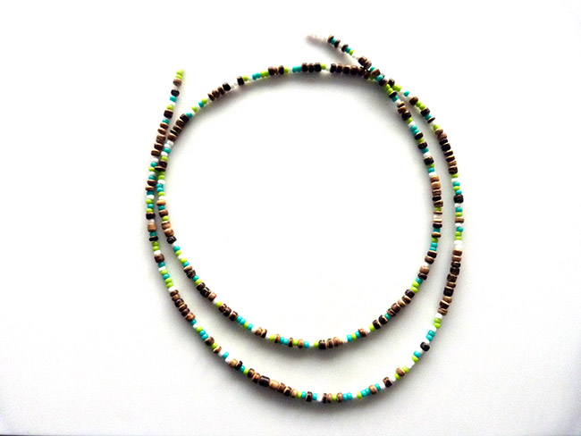 Sautoir boho tête de buffle en polymère : Etape 10