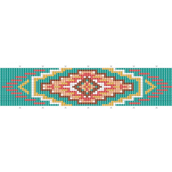 Bracelet navajo tissage de perles