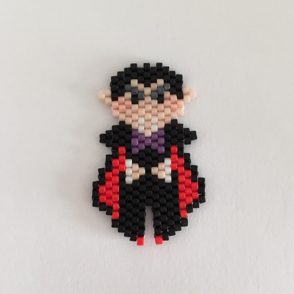 Vampire tissage Brick Stitch en perles Miyuki par MamZelle Lulu