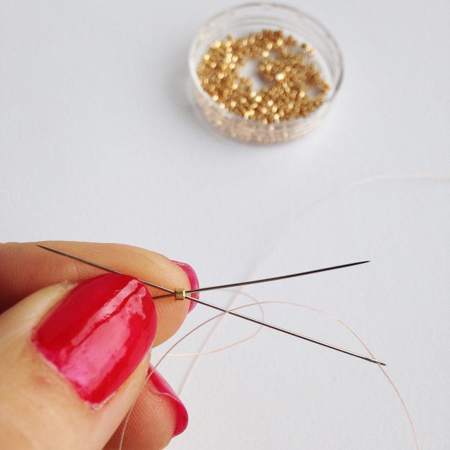 Broche en perles Miyuki motif tipi par Rose Moustache : Etape 3