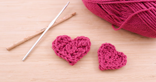 DIY Saint Valentin - Cœur en laine au crochet