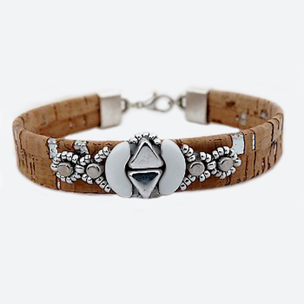 Bracelet Lucie en liège, Khéops®, Arcos® et Minos® de Puca