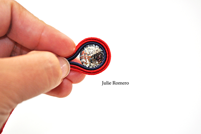 Bracelet en soutache et cristaux PureCrystal : Etape 8