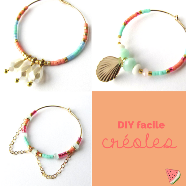 DIY facile - Créoles en Gold Filled et perles Miyuki Delicas