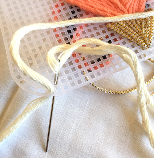 Pochette Canevas et laine Natura XL : Etape 4