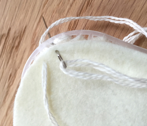 Pochette Canevas et laine Natura XL : Etape 8