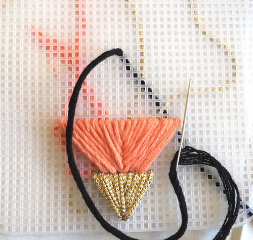 Pochette Canevas et laine Natura XL : Etape 3