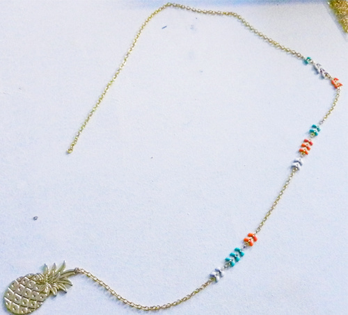 Sautoir Ananas et Chaîne épis : Etape 7