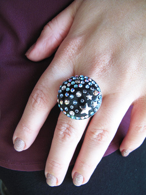 Bague Constellation Pâte Ceralun et Cabochons PureCrystal : Etape 7