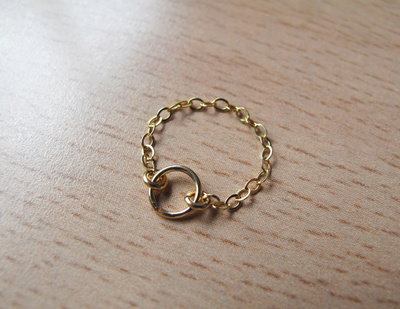 Trio bagues de phalange Breloque Feuilles Strass PureCrystal et Perles Chips : Etape 3