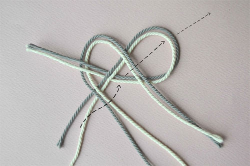 Bracelet Nœud marin Cordons torsadés : Etape 3