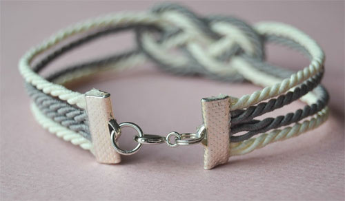 Bracelet Nœud marin Cordons torsadés : Etape 5