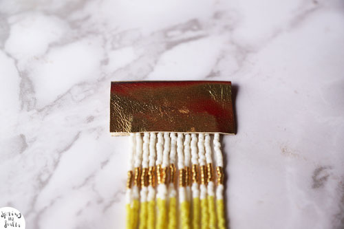 Collier Multirangs multicolore Miyuki Delicas : Etape 6 Collier Multirangs multicolore Miyuki Delicas : Etape 6