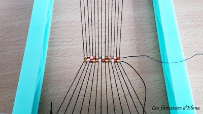 Bague tissage de Miyuki Delicas : Etape 9