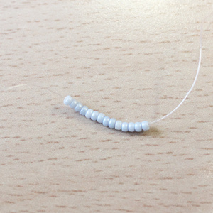 Bagues tissage de perles rectangle Miyuki : Etape 6