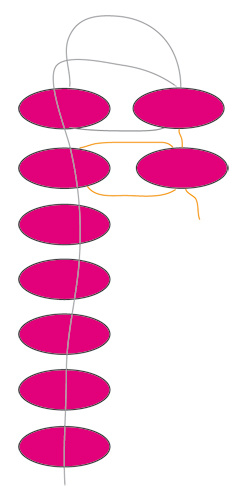 Bagues tissage de perles rectangle Miyuki : Etape 5