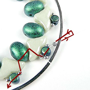 DIY Miroir de poche en perles en verre par Puca® : Etape 5