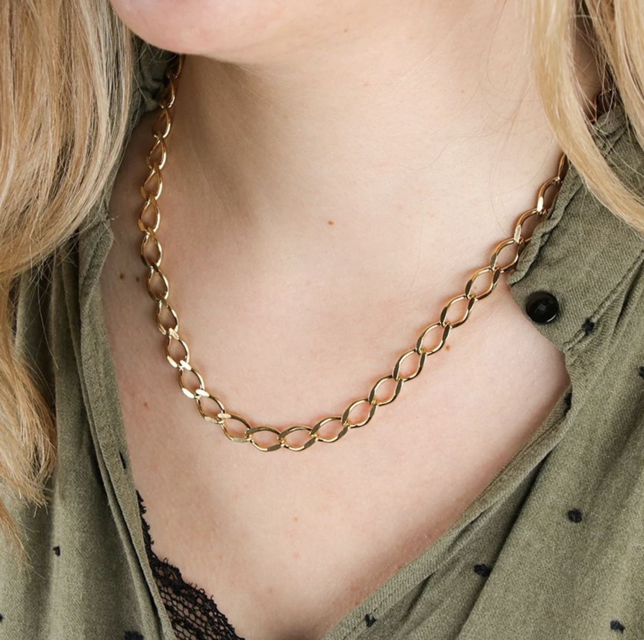 Cha&icirc;ne Plaqu&eacute; Or