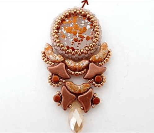 Boucles d'oreilles Ho ! avec perles en verre par Puca® : Etape 22