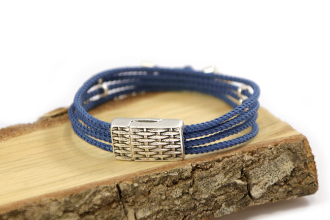 Bracelet en corde nœud marin fermoir aimanté : Etape 4