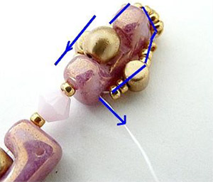 Bracelet Taylor avec des perles Telos par Puca : Etape 9