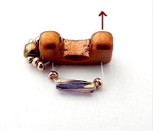 DIY Collier Tinaya en perles de verre Telos par Puca® : Etape 3