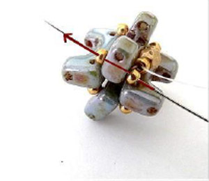 Tutoriel perle Talia avec les perles Telos par Puca® : Etape 8