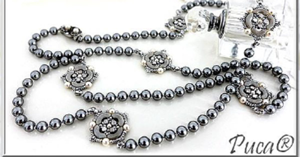 DIY Sautoir Pauline en perles de verre par Puca